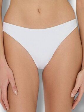 Milly Women's White Margot Bikini Bottom Size L